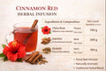 Cinnamon Red Herbal Infusion – Hibiscus & Cinnamon Herbal Infusion with Mulethi | China Rose | Caffeine-Free | Spiced Herbal Infusion