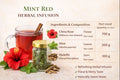 Mint Red Tea – Hibiscus & Mint Herbal Infusion with Mulethi | China Rose | Caffeine-Free | Refreshing Herbal Infusion