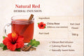 Natural Red Herbal Infusion – Hibiscus Flower Herbal Tea | China Rose | Caffeine-Free | Refreshing Herbal Infusion