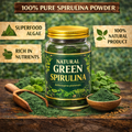 Natural Green Spirulina Tea – 100% Pure Spirulina Powder | Herbal & Superfood Tea | Caffeine-Free