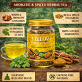 Yellow Herbal Infusion – Herbal Wellness Herbal Infusion with Cinnamon & Fenugreek Leaves & Seeds | Natural Ayurvedic Herbal Blend